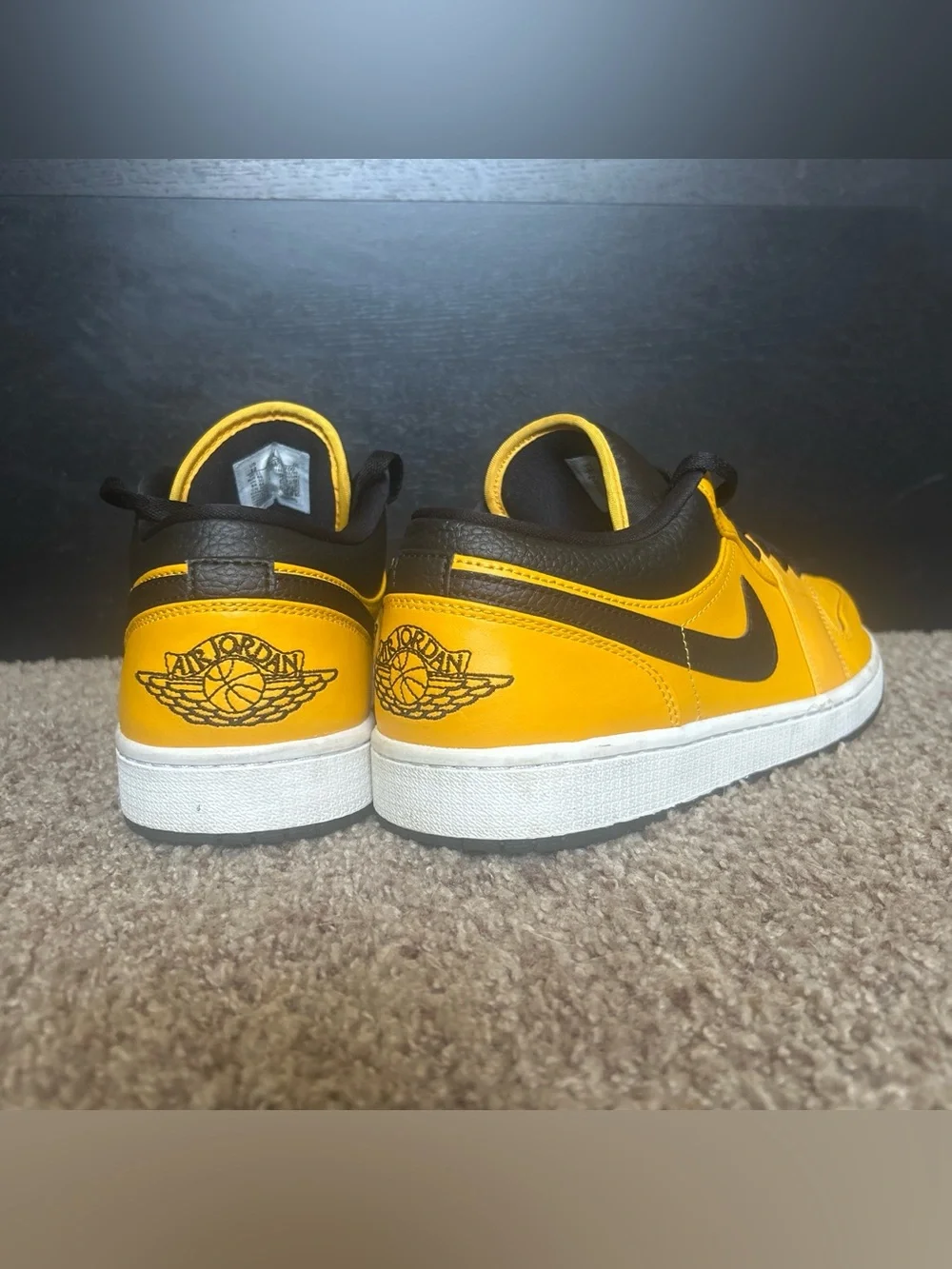 Used Air Jordan 1 Low ‘University Gold / Black’ Men’s Size 12